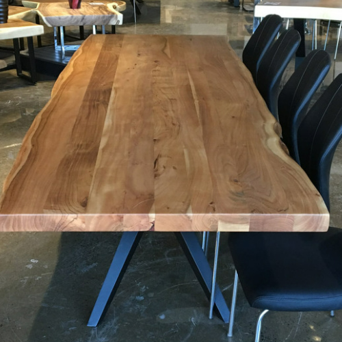 [TOP ONLY] Dining Table - Live Edge Acacia Wood - More Sizes